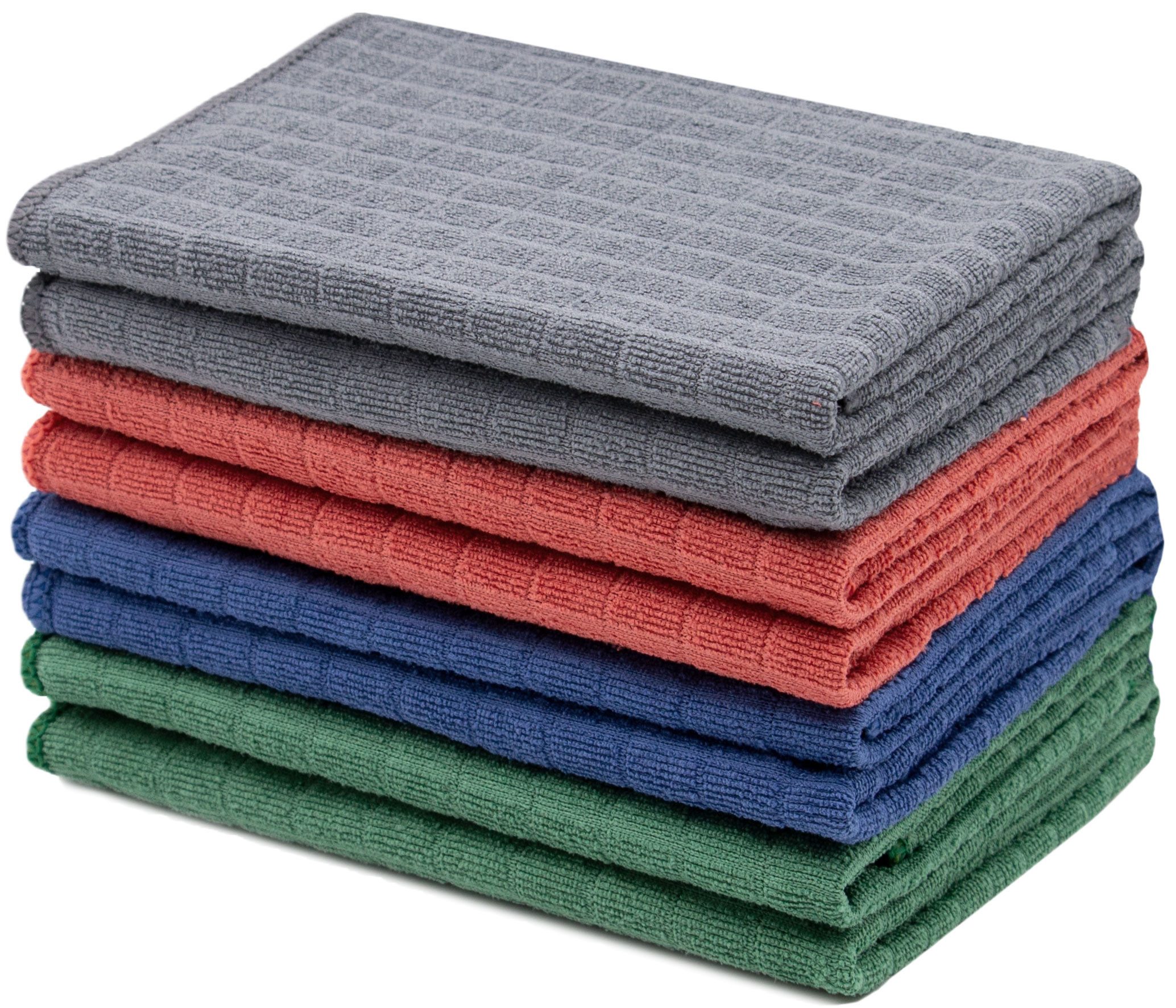 ZOLLNER Geschirrtuch, (Spar-Set, 8-tlg), 40 x 40 cm, 80% Polyester, 20% Polyamid, vom Hotelwäschespezialisten