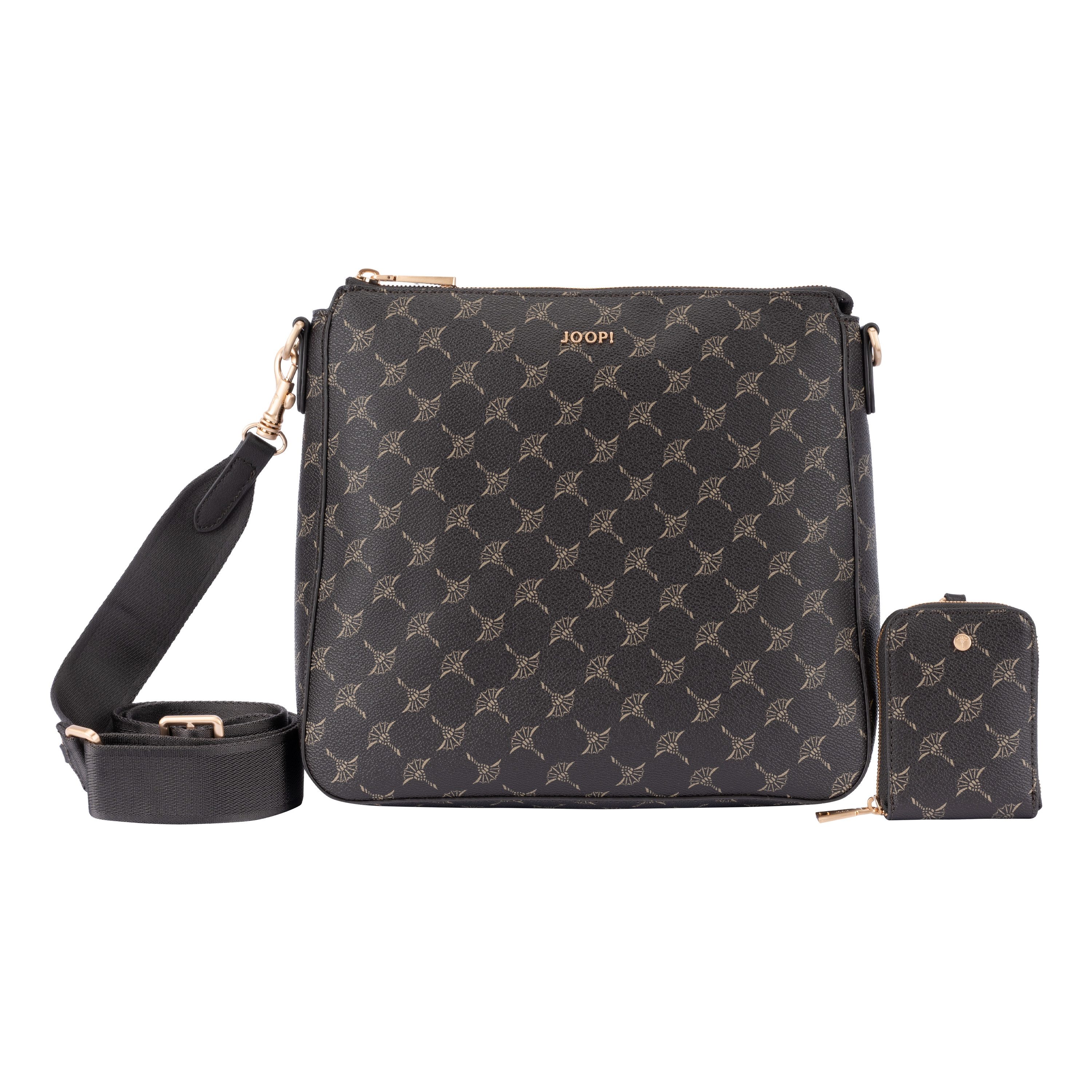 JOOP! Umhängetasche cortina 1.0 jasmina shoulderbag mvz, Damen Schultertasche, mit typischem Musterdruck