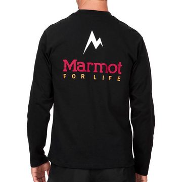 Marmot Langarmshirt For Life Long-Sleeve T-Shirt mit Marken-Logo