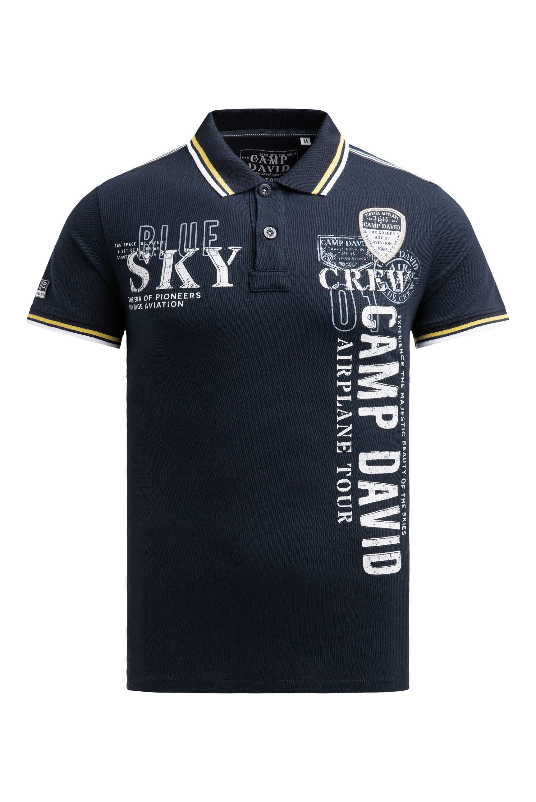 CAMP DAVID Poloshirt, mit Seitenschlitze günstig online kaufen