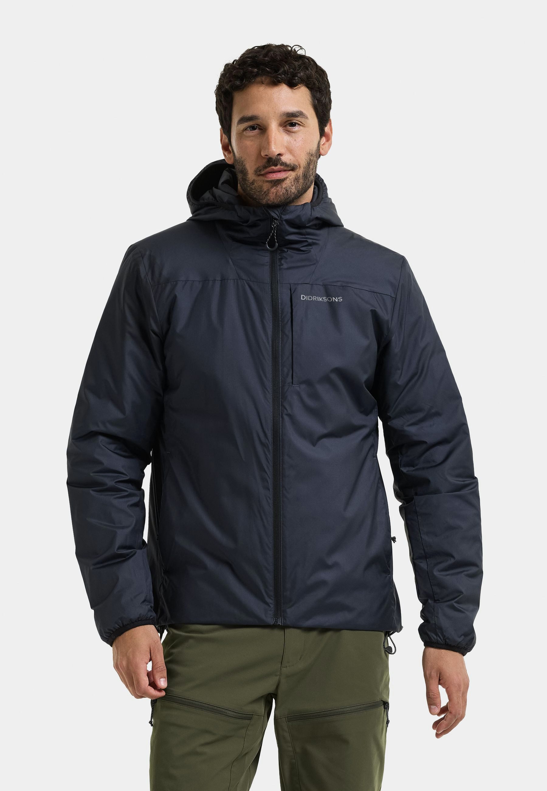 Didriksons Outdoorjacke Herren Leichte Thermojacke MILIK mit Kapuze mit Taschen
