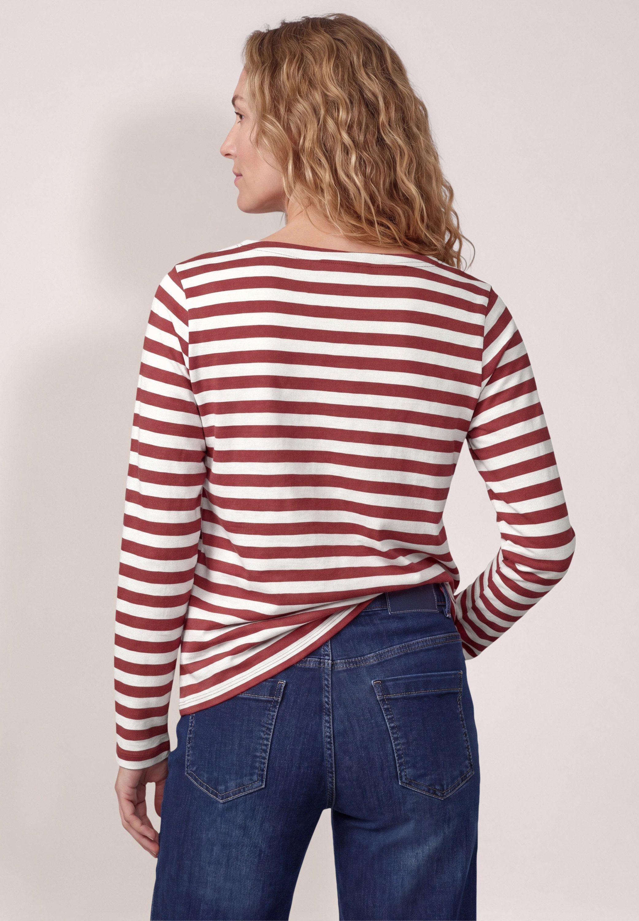 CECIL Langarmshirt aus reiner Baumwolle – Bild 2 von 5