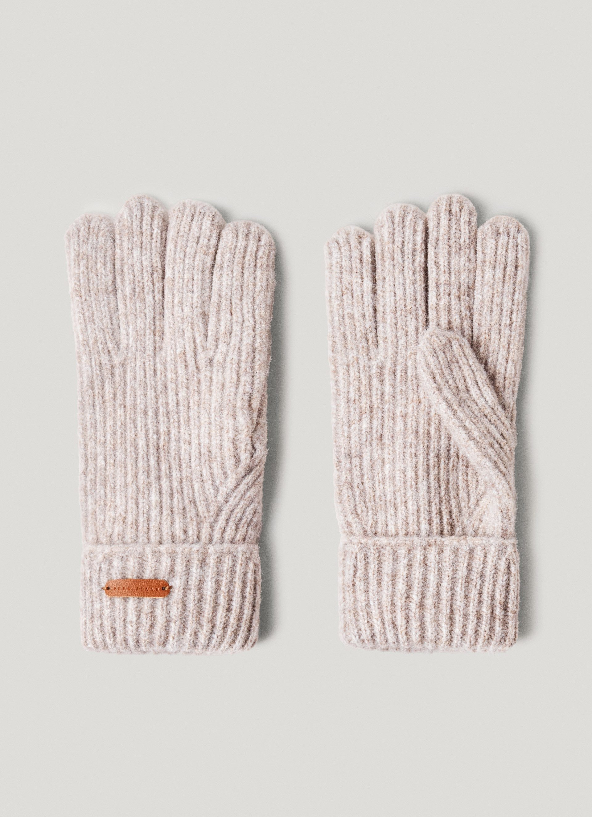 Pepe Jeans Strickhandschuhe FRANCISY GLOVES mit Label-Aufnäher