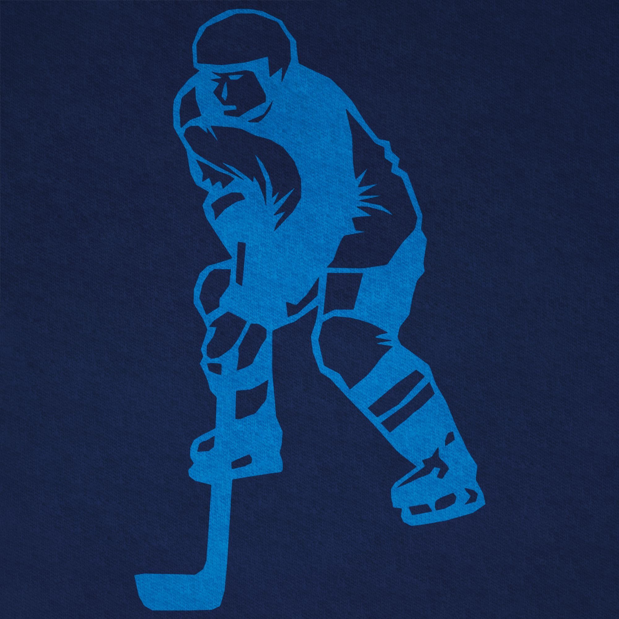 Sport T-Shirt 1 blau Kinder Kleidung Shirtracer Dunkelblau Eishockeyspieler