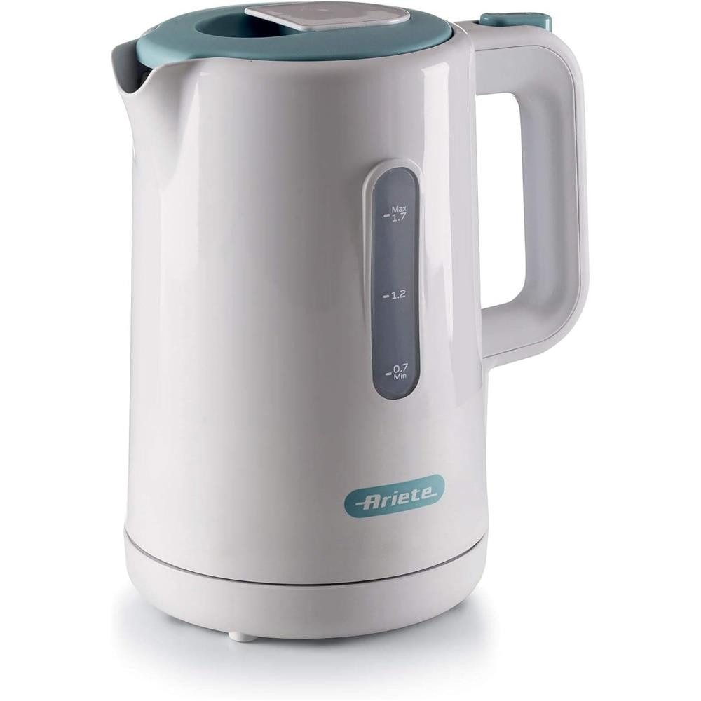 Ariete Wasserkocher Breakfast 1,7 L Heißwasserbereiter, 2200 W, 360° Basis, Kalkfilter, Sicherheitsdeckel, Wasserstandsanzeige