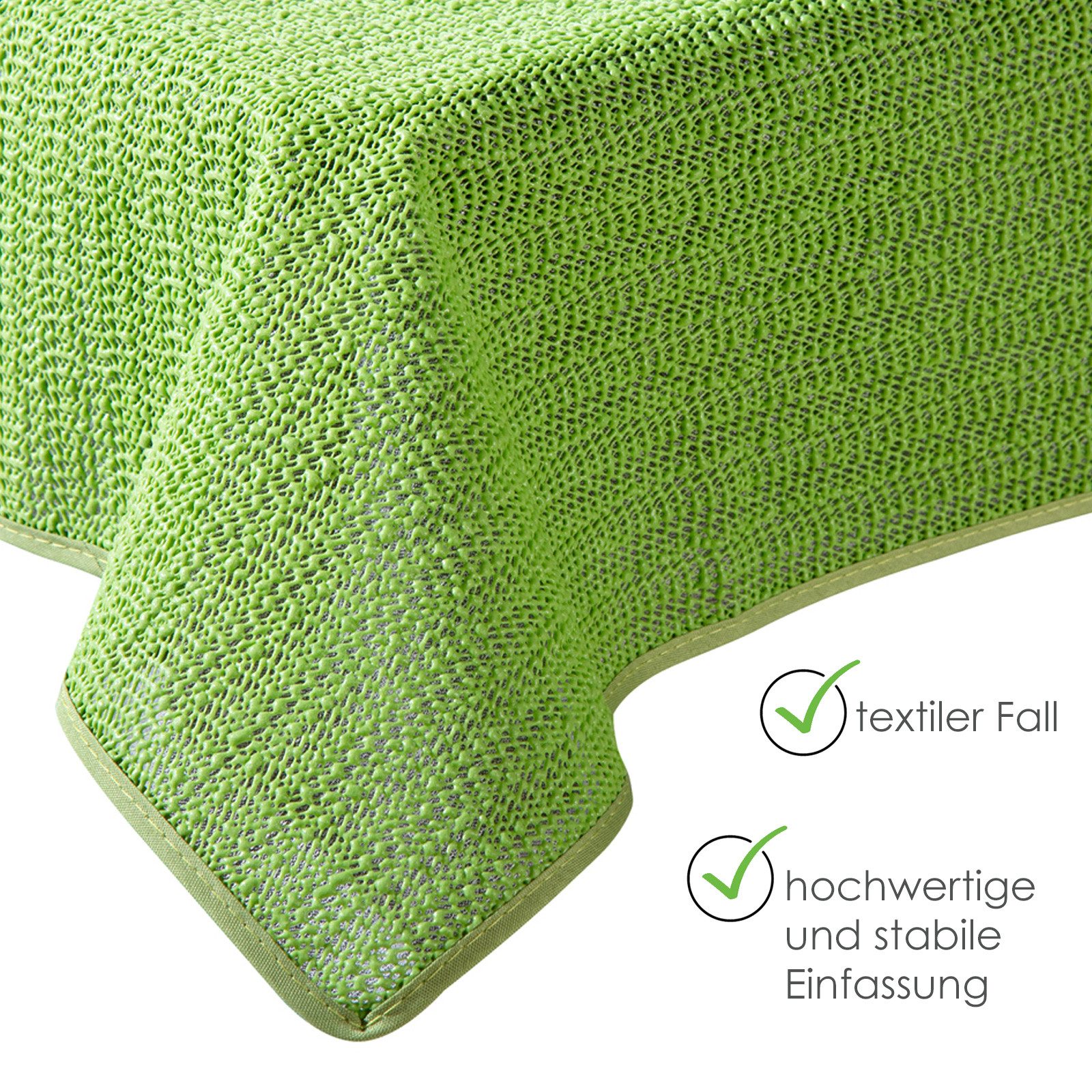 heimtexland Gartentischdecke Outdoor Tischdecke Garten Balkon Camping Tischdeko (Stück 1-tlg, 1), wetterfest I robust I UV-beständig I rutschfest I waschbar