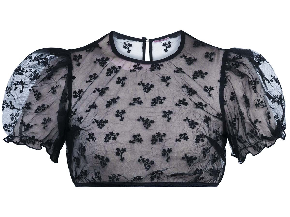 MarJo Dirndlbluse Dirndlbluse Kohlwies midnight/schwarz