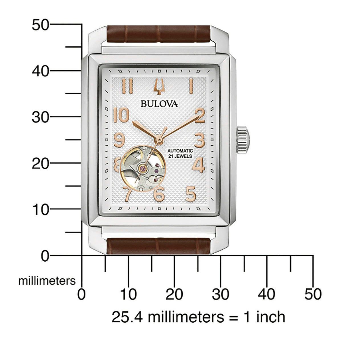 Bulova Automatikuhr Sutton 96A268, Armbanduhr, Herrenuhr, günstig online kaufen