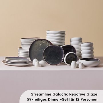 Karaca Geschirr-Set Streamline New Galactic Geschirrset, Stoneware, 12 Personen,59 teilig