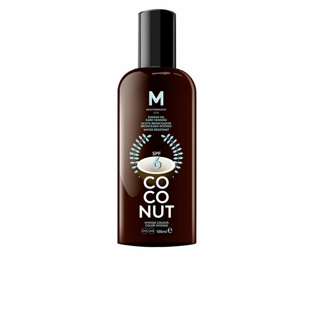 Mediterraneo Sun Sonnenschutzpflege COCONUT suntan oil dark tanning SPF6 100 ml