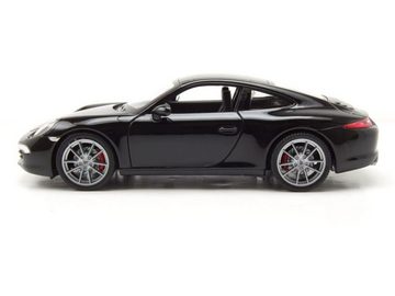 Welly Modellauto Porsche 911 (991) Carrera S 2012 schwarz Modellauto 1:24 Welly, Maßstab 1:24