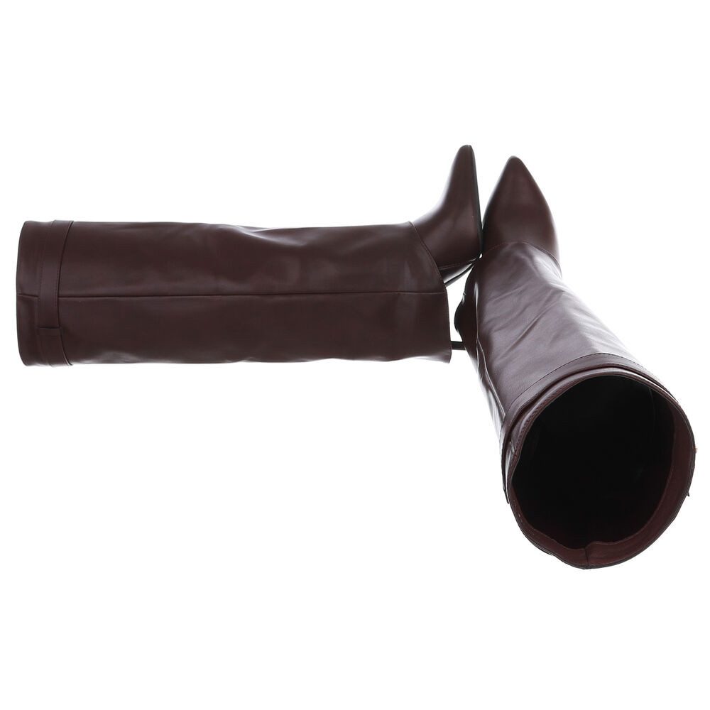 Ital-Design Elegante kniehohe Stiefel für Damen mit spitzem Fuß High-Heel-S günstig online kaufen