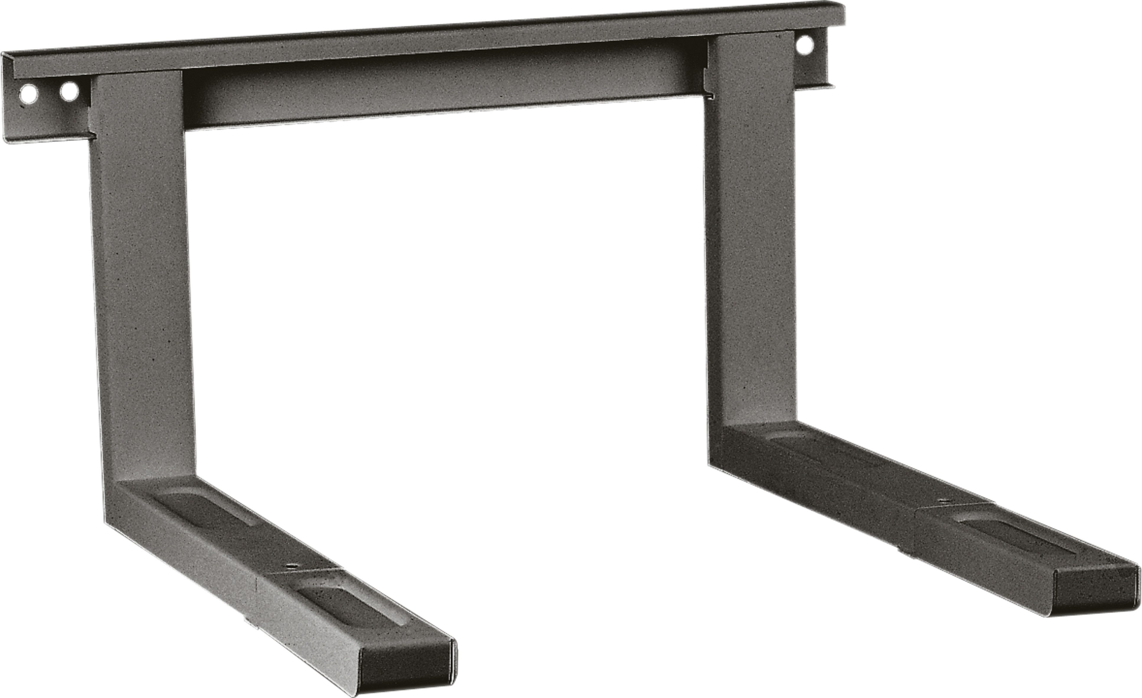 RICOO Mikrowellen-Wandhalterung Verstellbarer Wandhalter für Mikrowellen (2 Stück) WM0108, (Universal-Halterung für Mikrowelle, 1-tlg., 30 kg Belastbarkeit, Wandabstand min. 385 auf 535 mm, Mikrowellenhalter Mikrowellenregal universal Wand Regal Mikrowelle)