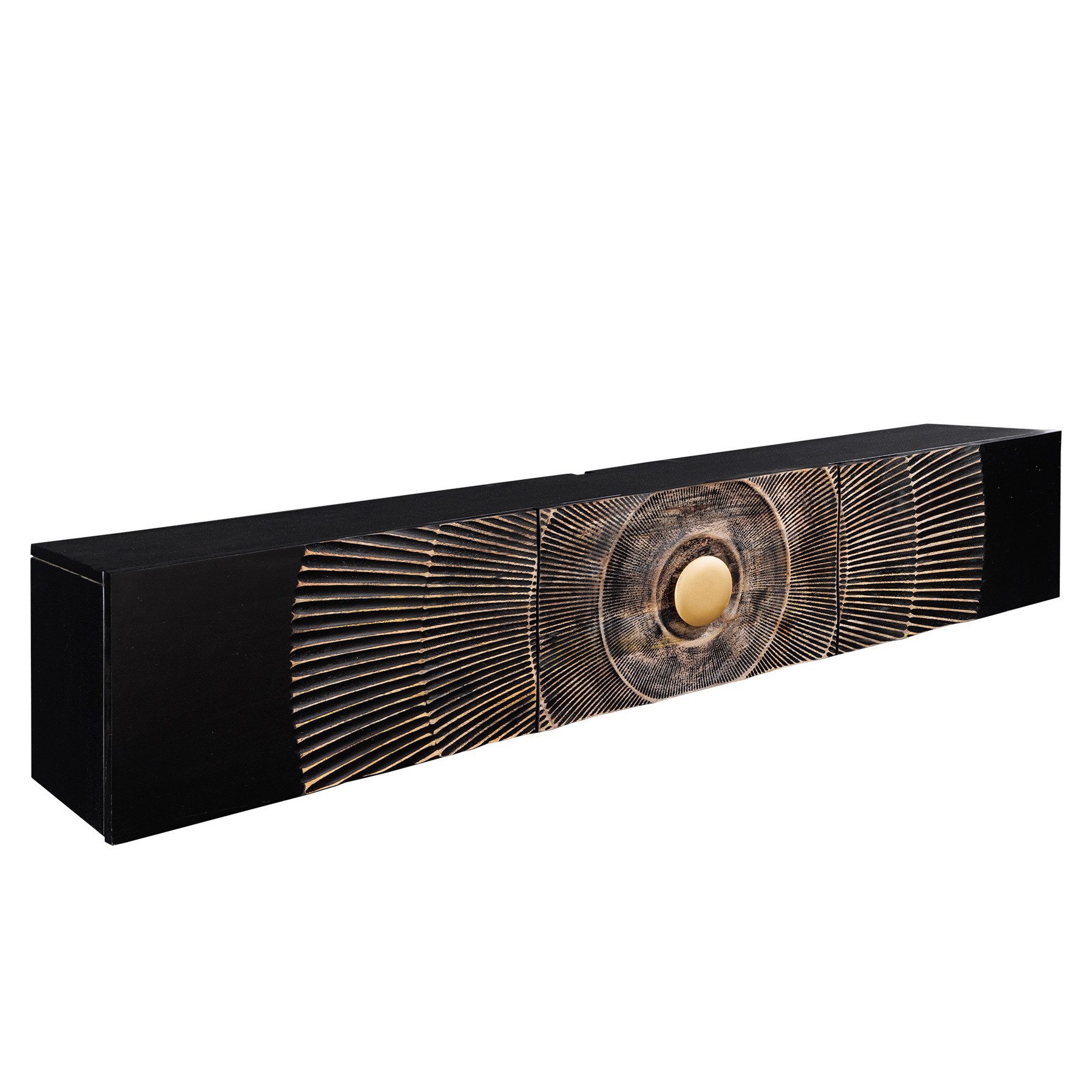 riess-ambiente Lowboard GOLDEN SUNSET 160cm schwarz günstig online kaufen
