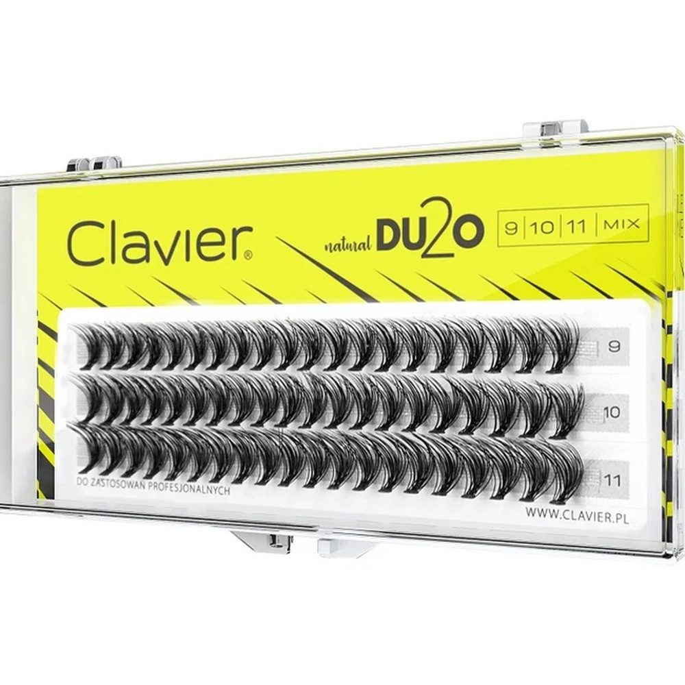 CLAVIER Einzelwimpern CLAVIER DU2O Double Volume MIX Wimpernbüschel