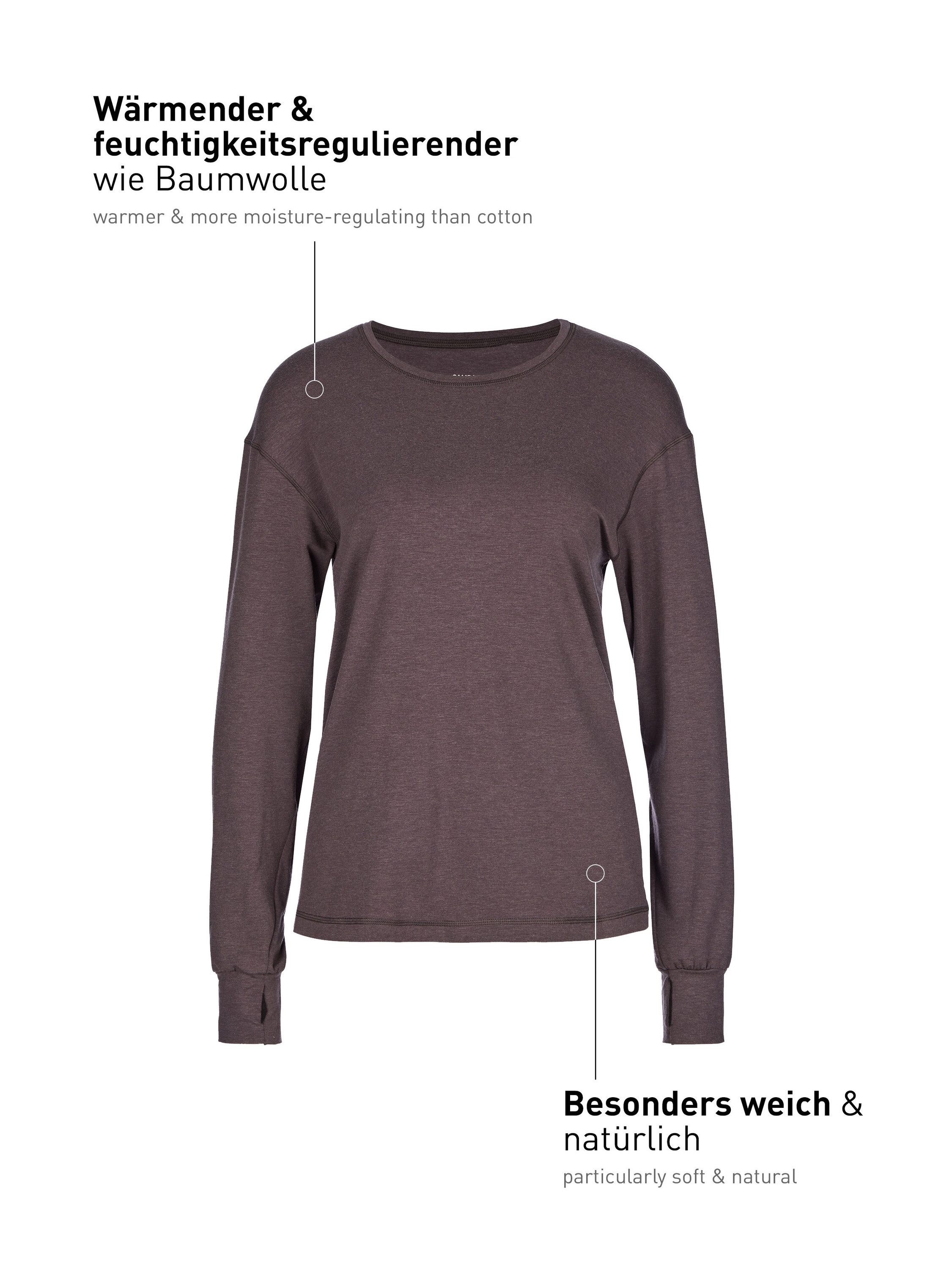 CALIDA Langarmshirt DSW Warming Damen (1-tlg) günstig online kaufen