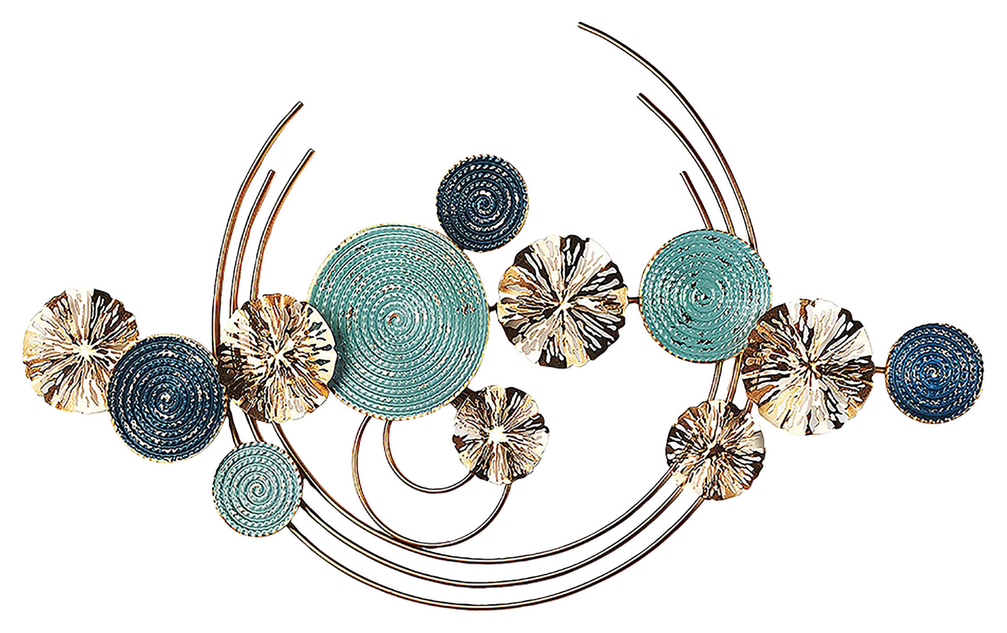 locker Wanddekoobjekt Wandbild GOLDEN CIRCLES (1 St)