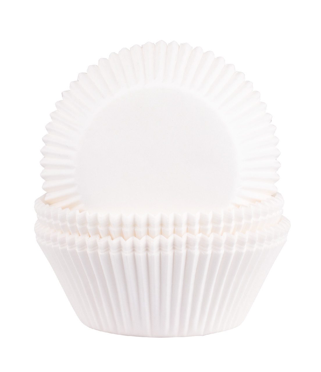 Demmler Muffinform Backförmchen in Weiß - 100 Stück - 5 x 3,2 cm - aus Pergamentersatz, lebensmittelecht und fettdicht - backfest bis 220°C - Made in Germany