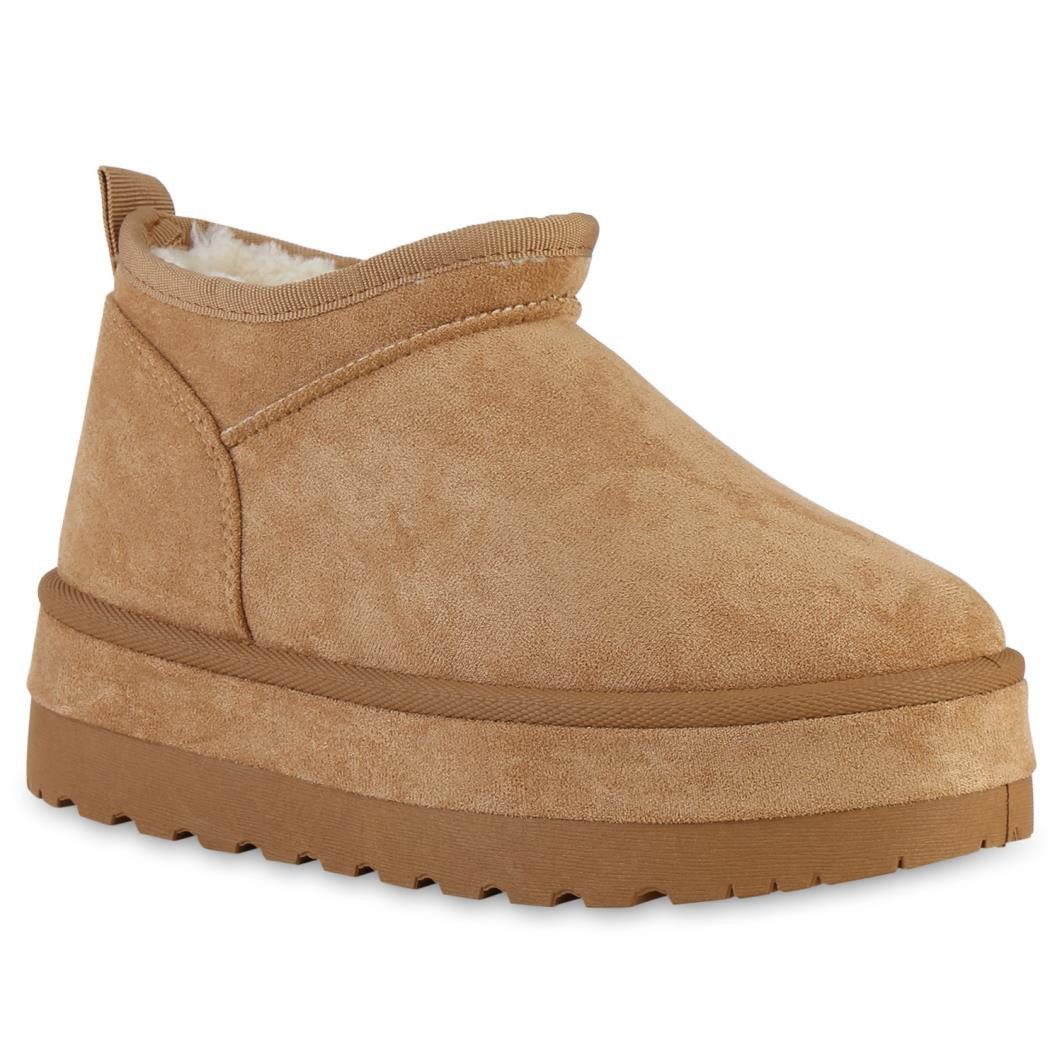 VAN HILL 841362 Winterstiefelette Damen Warm Gefüttert Winter Boots Stiefel günstig online kaufen