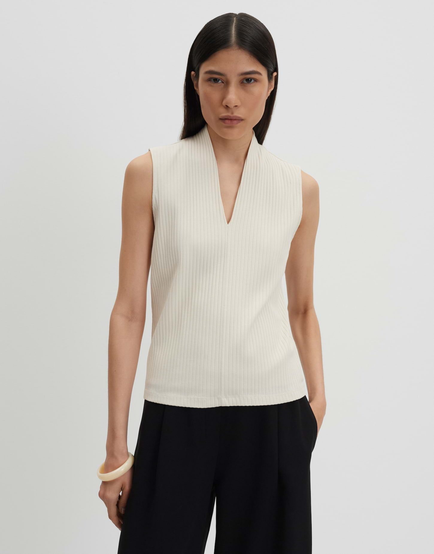 someday Shirttop Klamati aus Jersey mit Rippstruktur Elastischer Komfort mit femininem Look