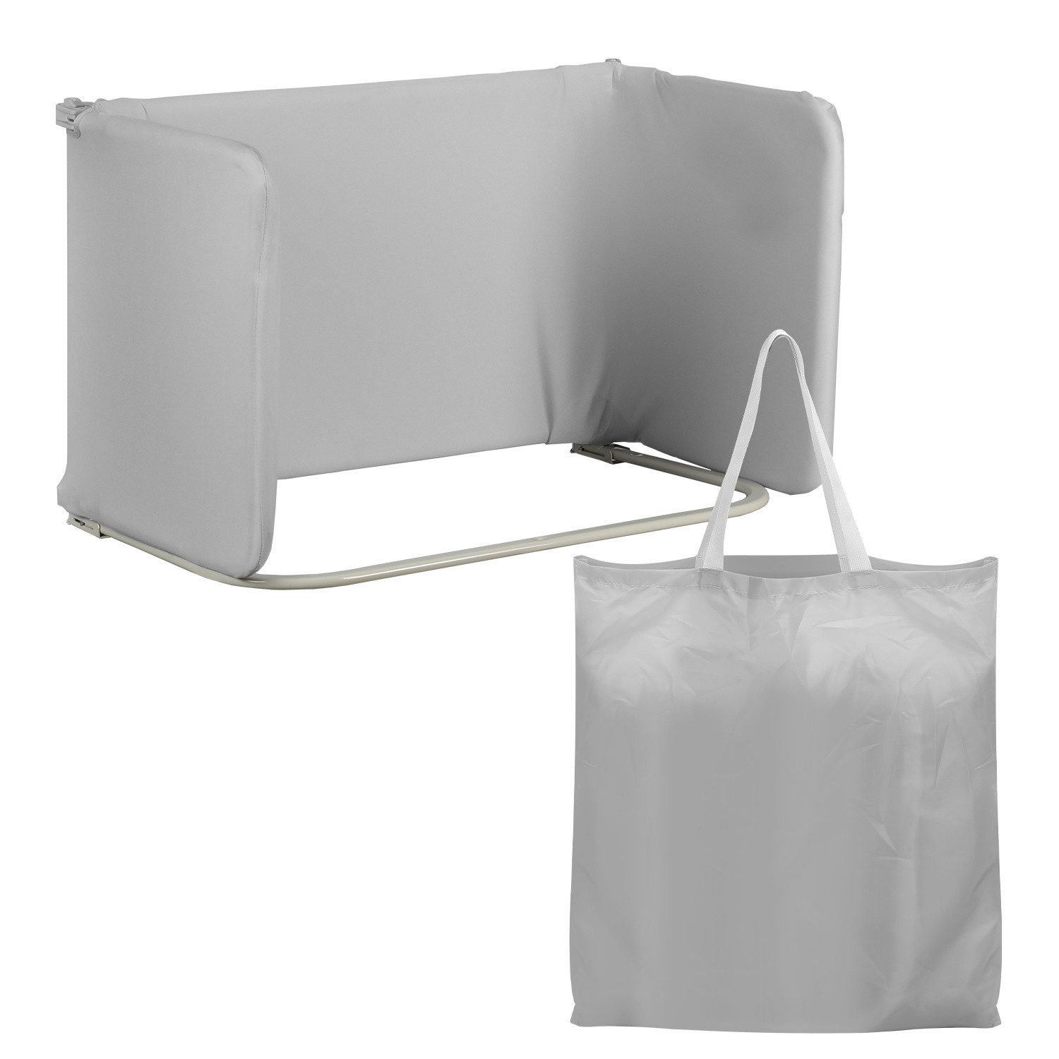 Clanmacy Bettschutzgitter Bettschutzgitter 120cm Grau Faltbar Höhenverstell günstig online kaufen