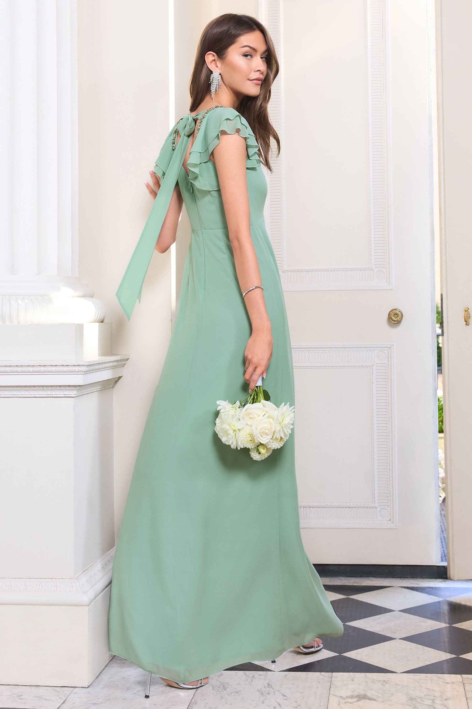 LIPSY Maxikleid Lipsy Maxi-Brautjungfernkleid, Regular (1-tlg)