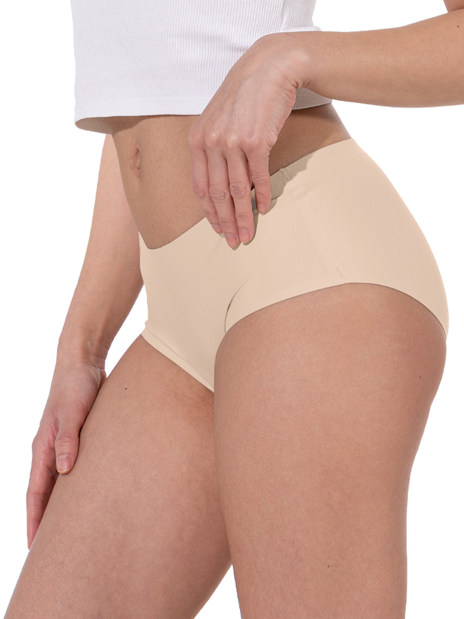 Yenita® Slip Nahtlose Hüftslips (3-St) aus Microfaser