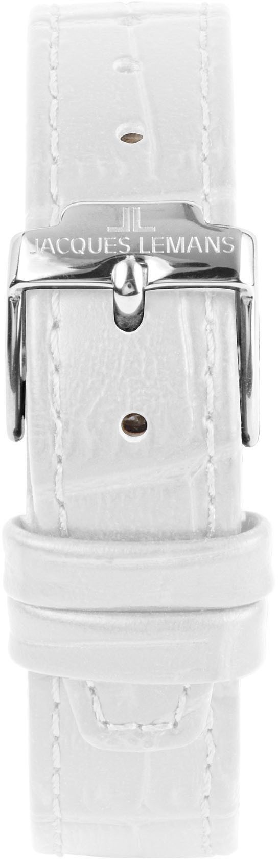 Jacques Lemans Quarzuhr Torino 1-2189B, Armbanduhr, Damenuhr, Lederarmband, günstig online kaufen