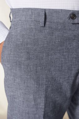 Next Anzughose Karierter Slim Fit Anzug aus Leinengemisch: Hose (1-tlg)
