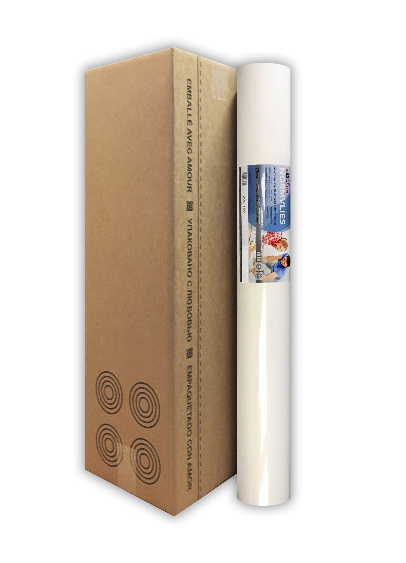 Profhome Vliestapete NORMVLIES 150 g Renoviervlies glatte Vliestapete 4 Rol günstig online kaufen