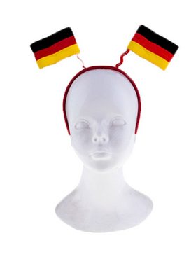 Karneval-Klamotten Kostüm Haarreif Deutschland mit Hawaiikette Fan Fußball, Weltmeisterschaft WM EM Fan Artikel Fußball Party