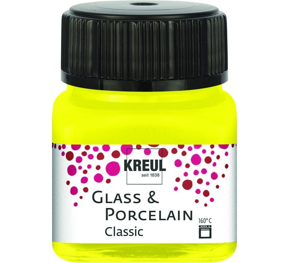 Kreul Künstlerstift Kreul Glass & Porcelain Classic kanariengelb 20 ml