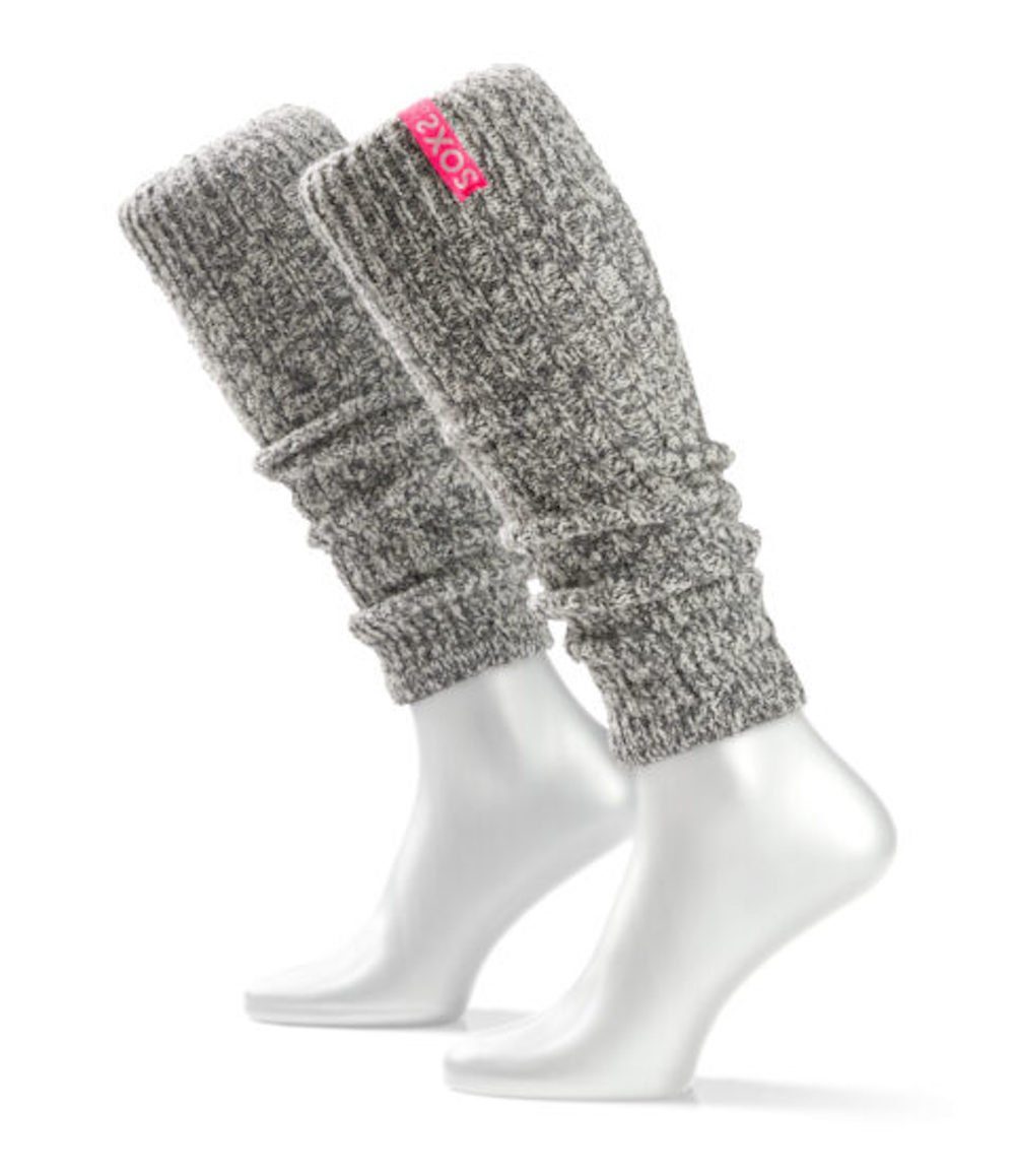 LK Trend & Style Гетры von SOXS.Co Damenstulpen mit farbigem Label Beinwärmer one Size (Yoga, Tanz, Sport, 1 Paar) mit angenehmer Elastizität
