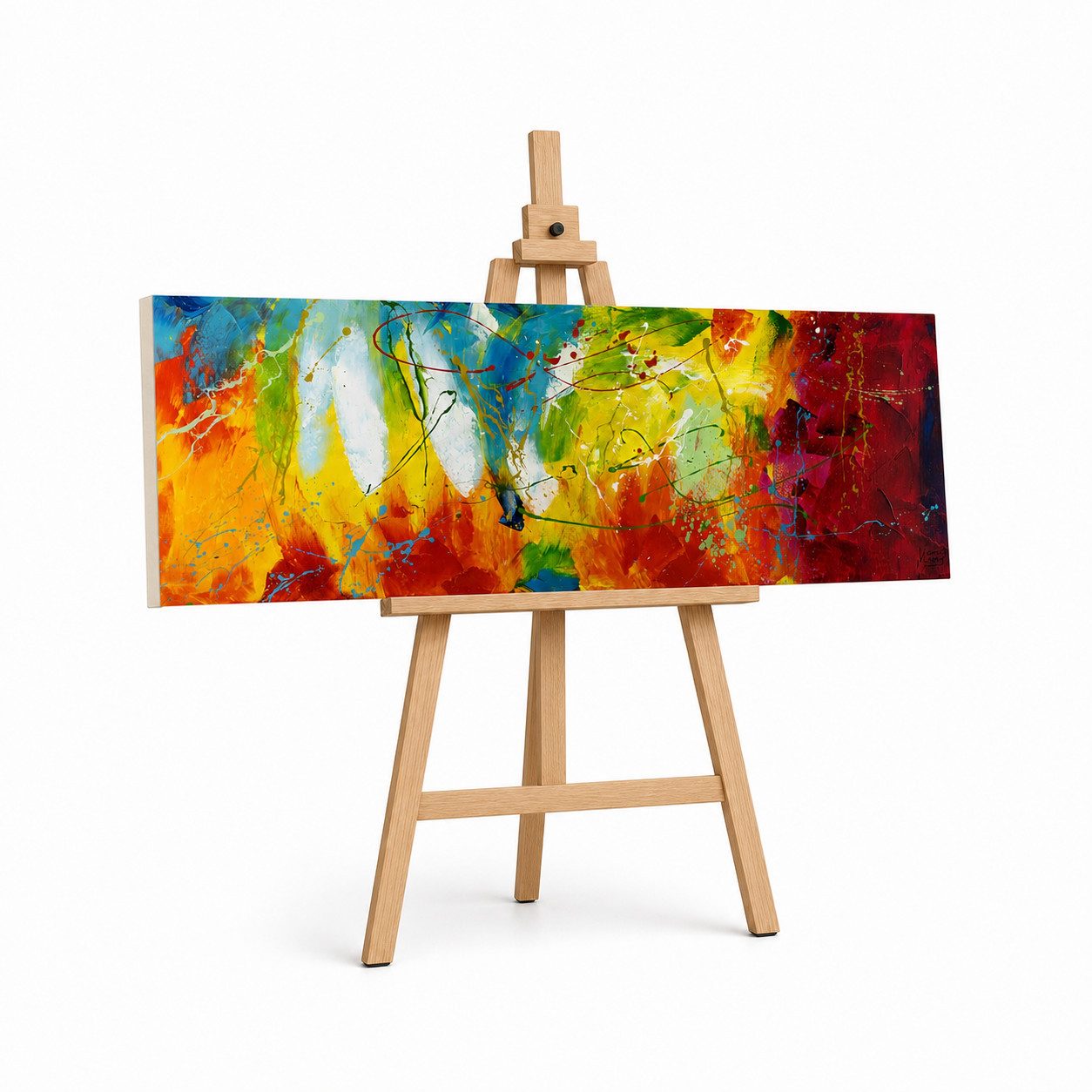 KUNSTLOFT Gemälde Bright Future, Leinwandbild 100% HANDGEMALT Wandbild Wohnzimmer