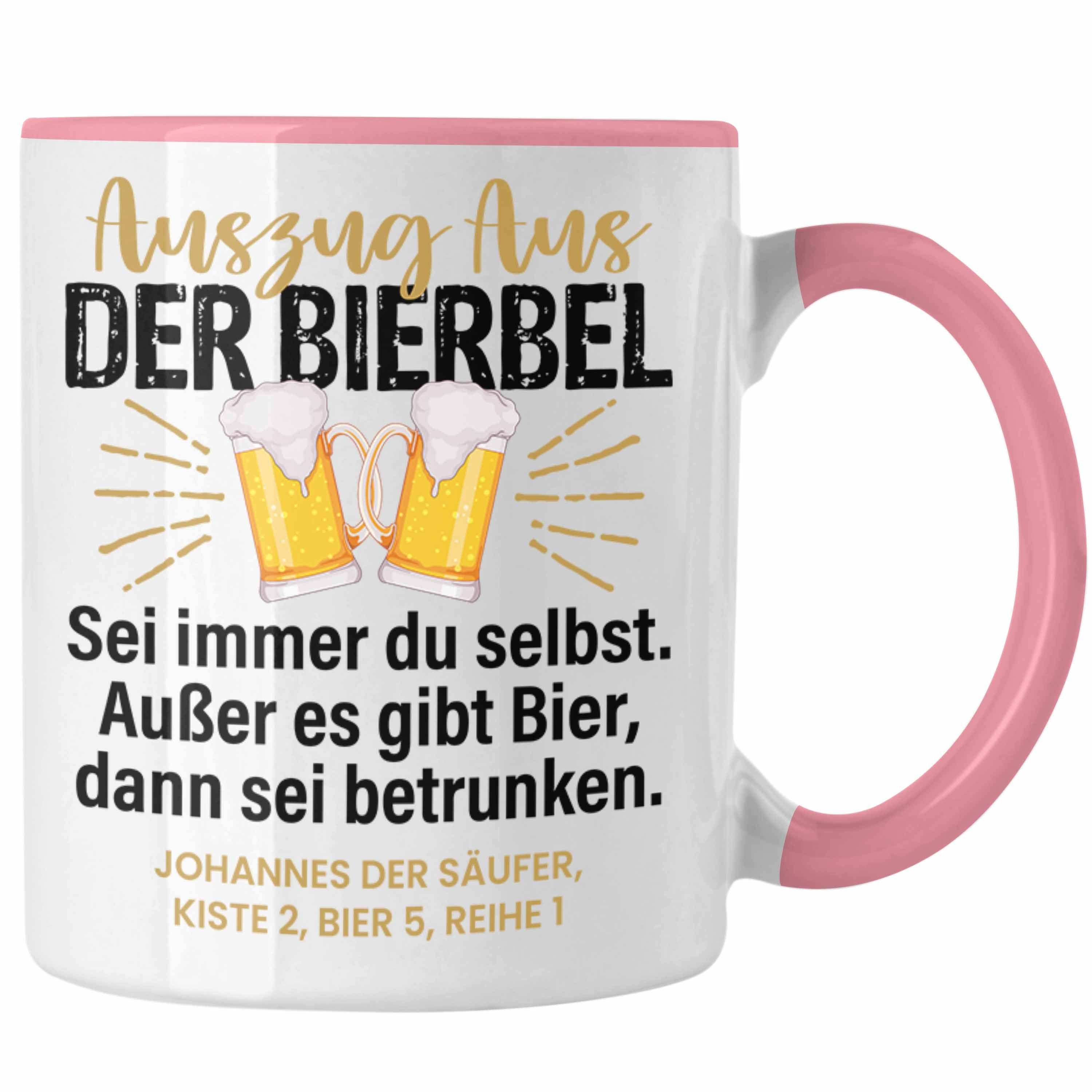 Biertrinker Humor Spruch Rosa Bierbel Geschenk Tasse Tasse Lustiger Geschenkidee Trendation