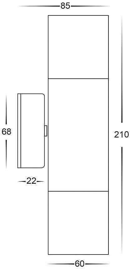 Havit Lighting Wandleuchte TIVAH, ohne Leuchtmittel