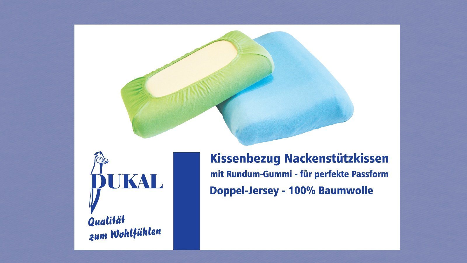 DUKAL Kissenbezüge Nackenstützkissen, aus hochwertigem DOPPEL-Jersey, günstig online kaufen