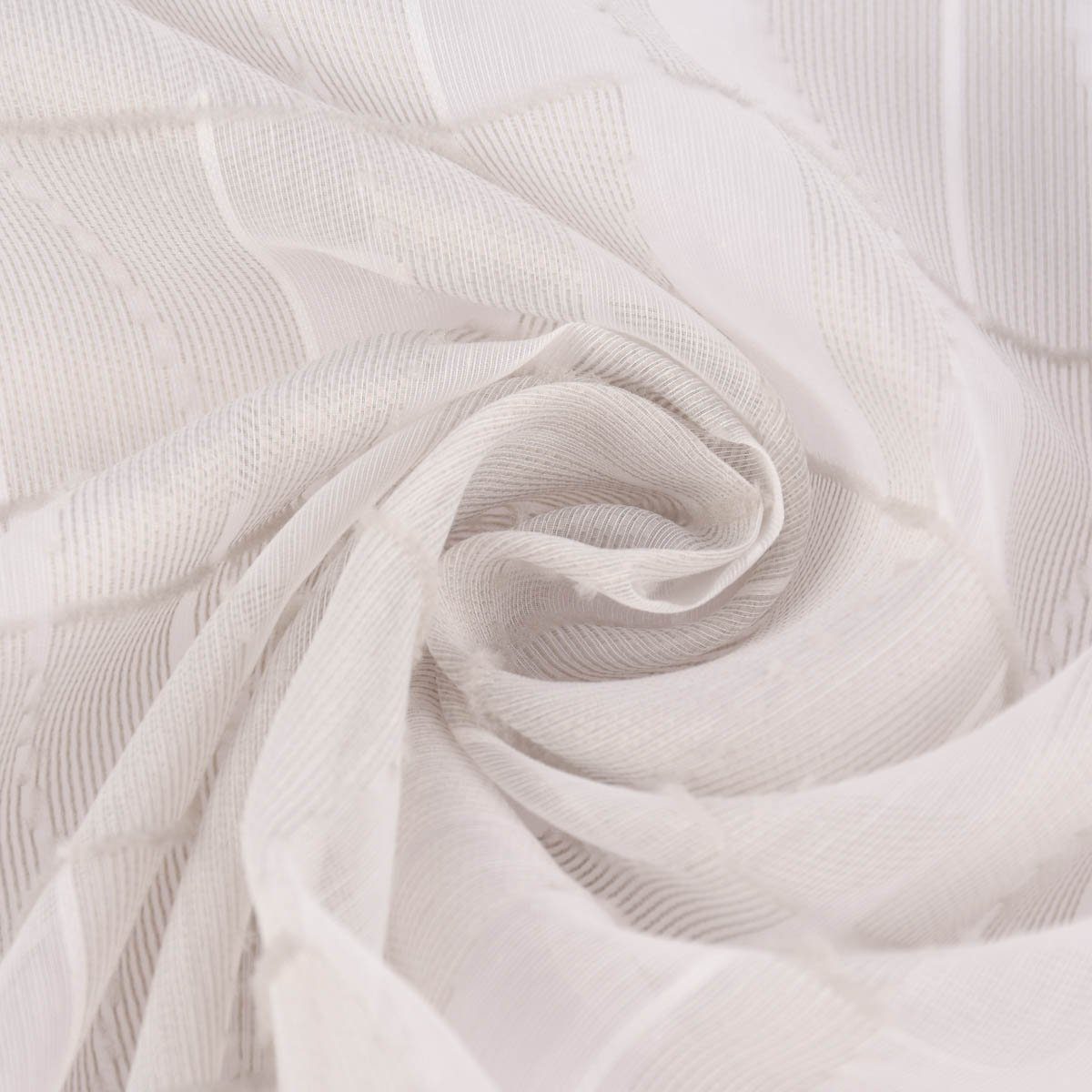 Meterware Rasch Textil Gardinenstoff Stores Scherli Rechtecke abstrakt ste300cm, stark perforiert, Kunstfaser, überbreit