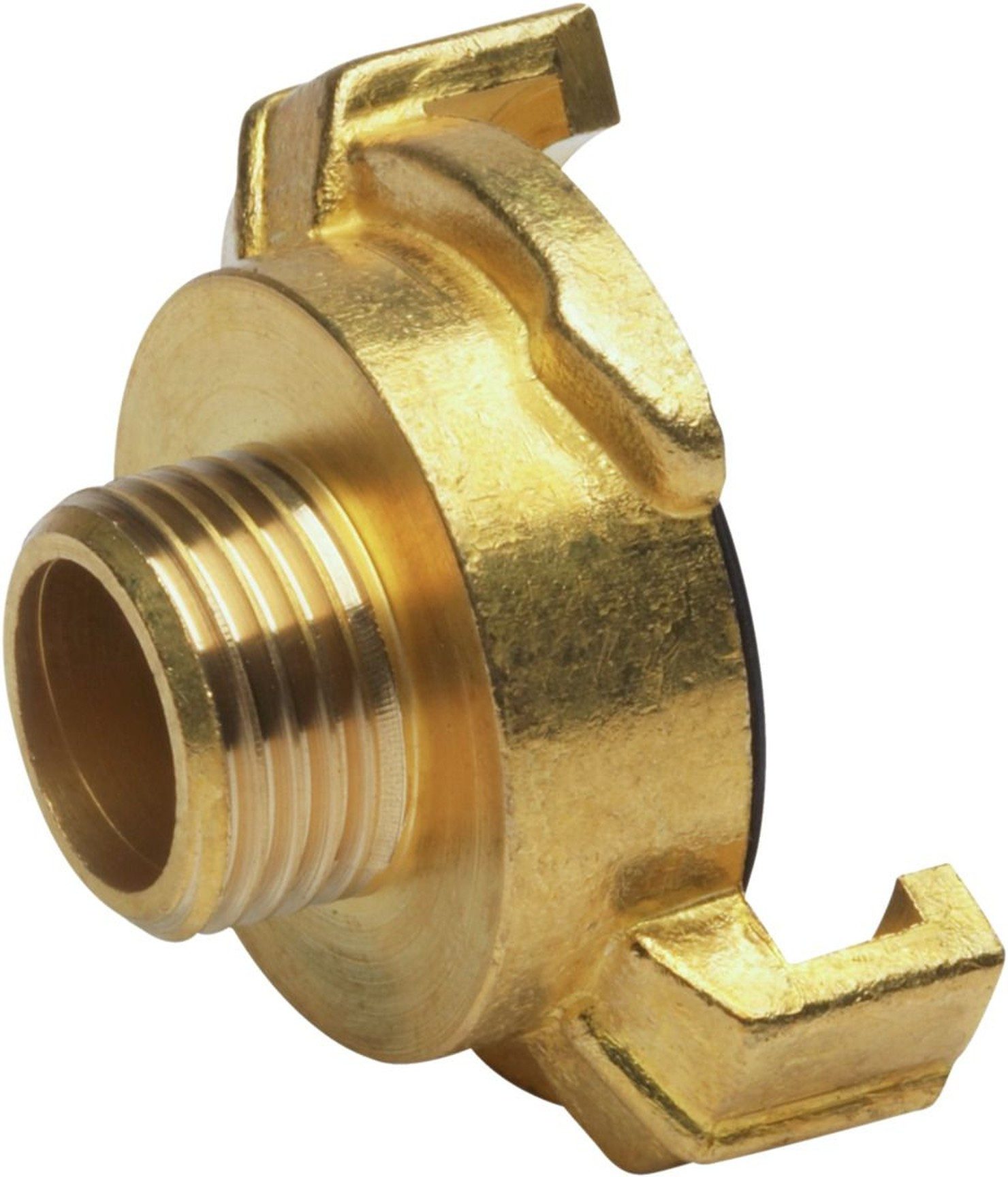Conmetall Meister Schlauchkupplung Schnellkupplung 1/2 AG Kupplungsstück Messing, Klauenabstand 40 mm