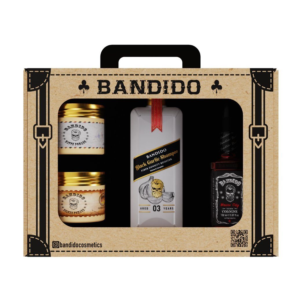 Bandido Cosmetics Haarpflege-Set Bandido Premium Haarpflege Set für Männer,