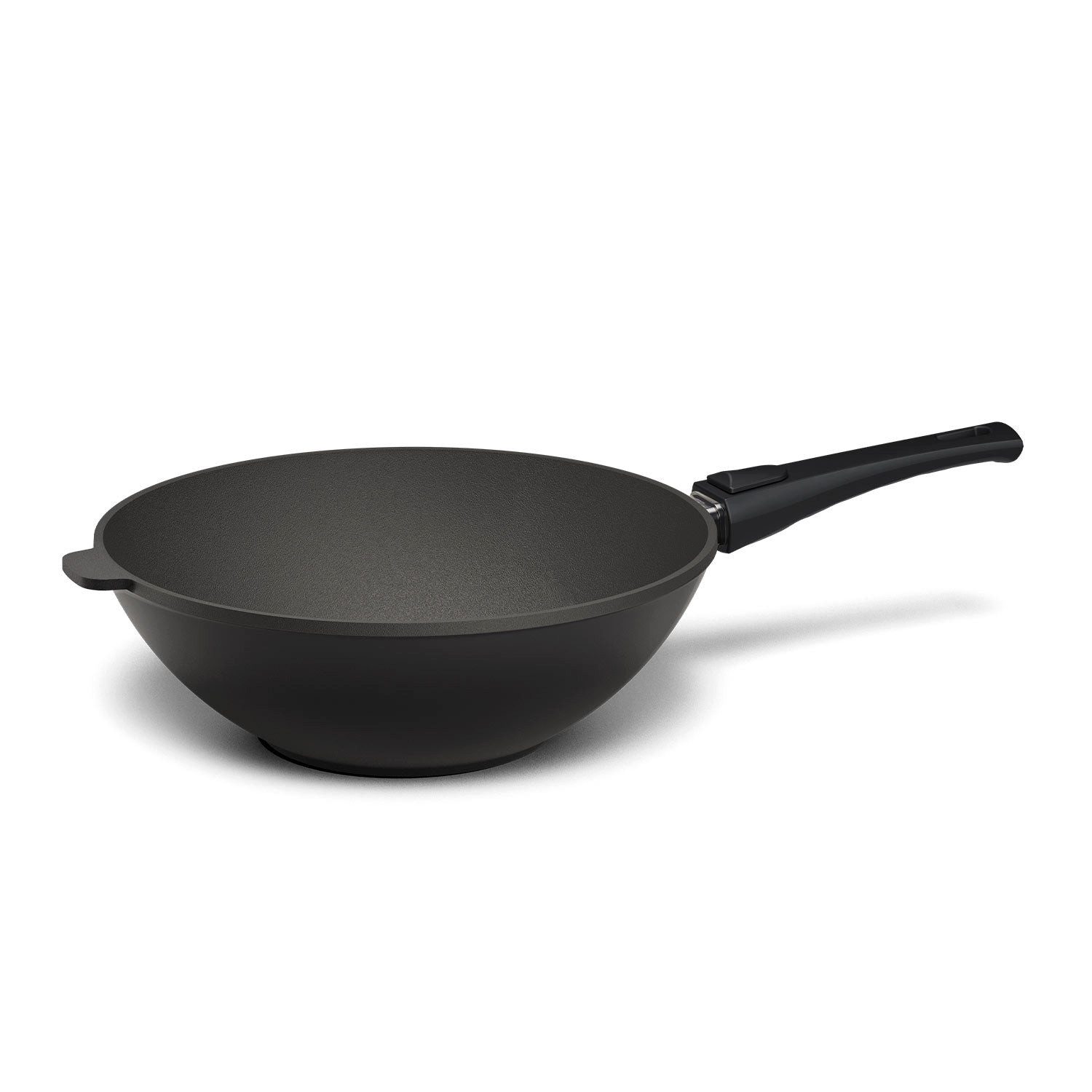 Hoffmann Germany Wok Hoffmann STONIQ Wokpfanne Ø 30 cm IQ-SHIELD Antihaft ohne Deckel, Aluguss (1-tlg), IQ-SHIELD, PFAS-frei, Pro Click, Aluguss, Induktion