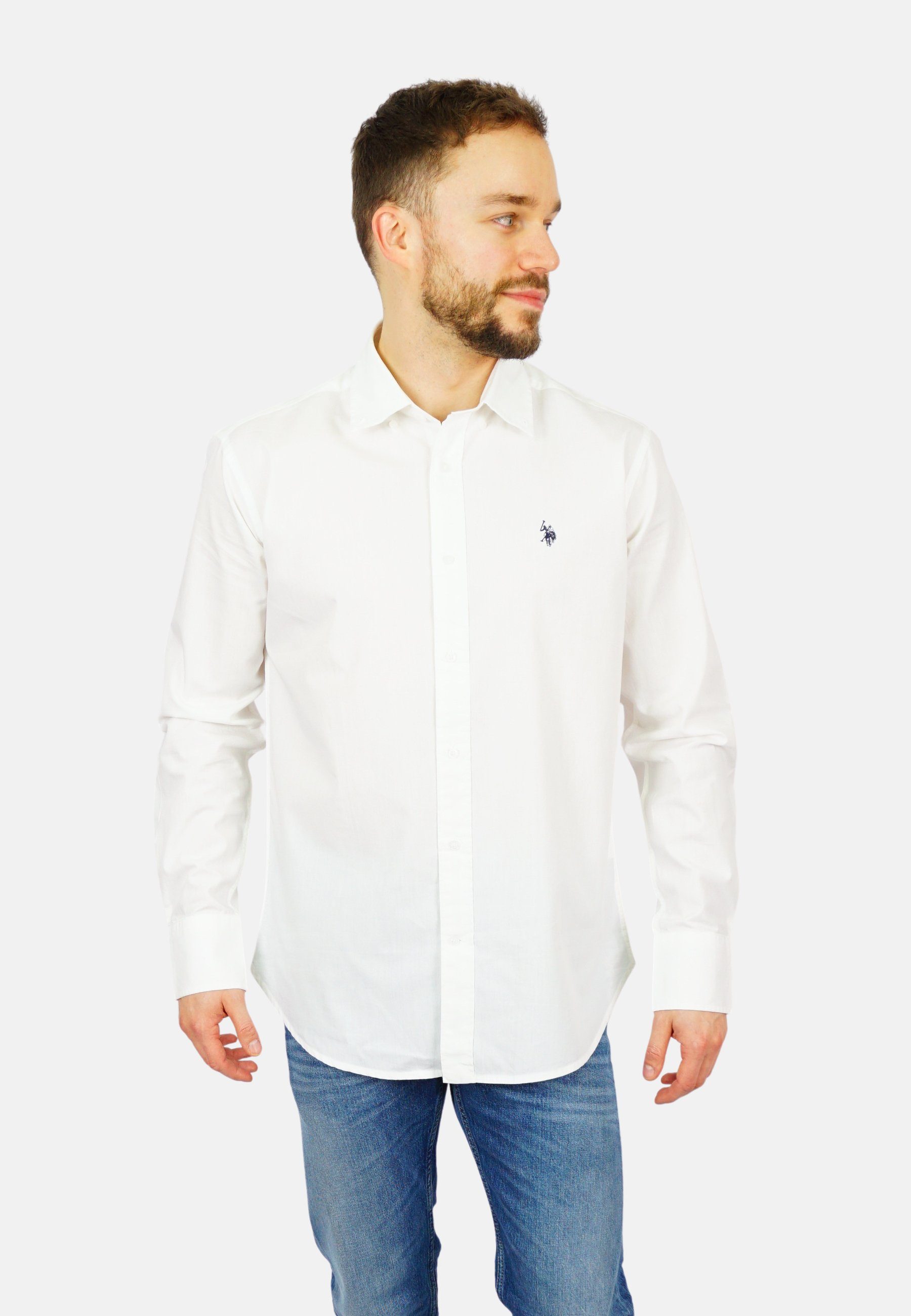 U.S. Polo Assn Langarmhemd Hemd Button günstig online kaufen