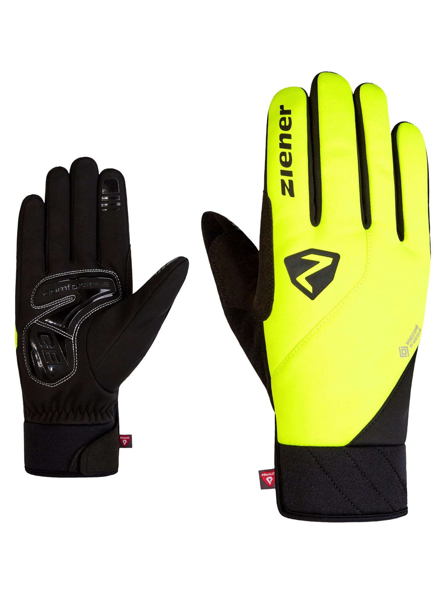 Ziener Fahrradhandschuhe DONNI-Z WINDSTOPPER® by GORE TEX LABS® PrimaLoft® winddicht, atmungsaktiv, warm durch PrimaLoft®