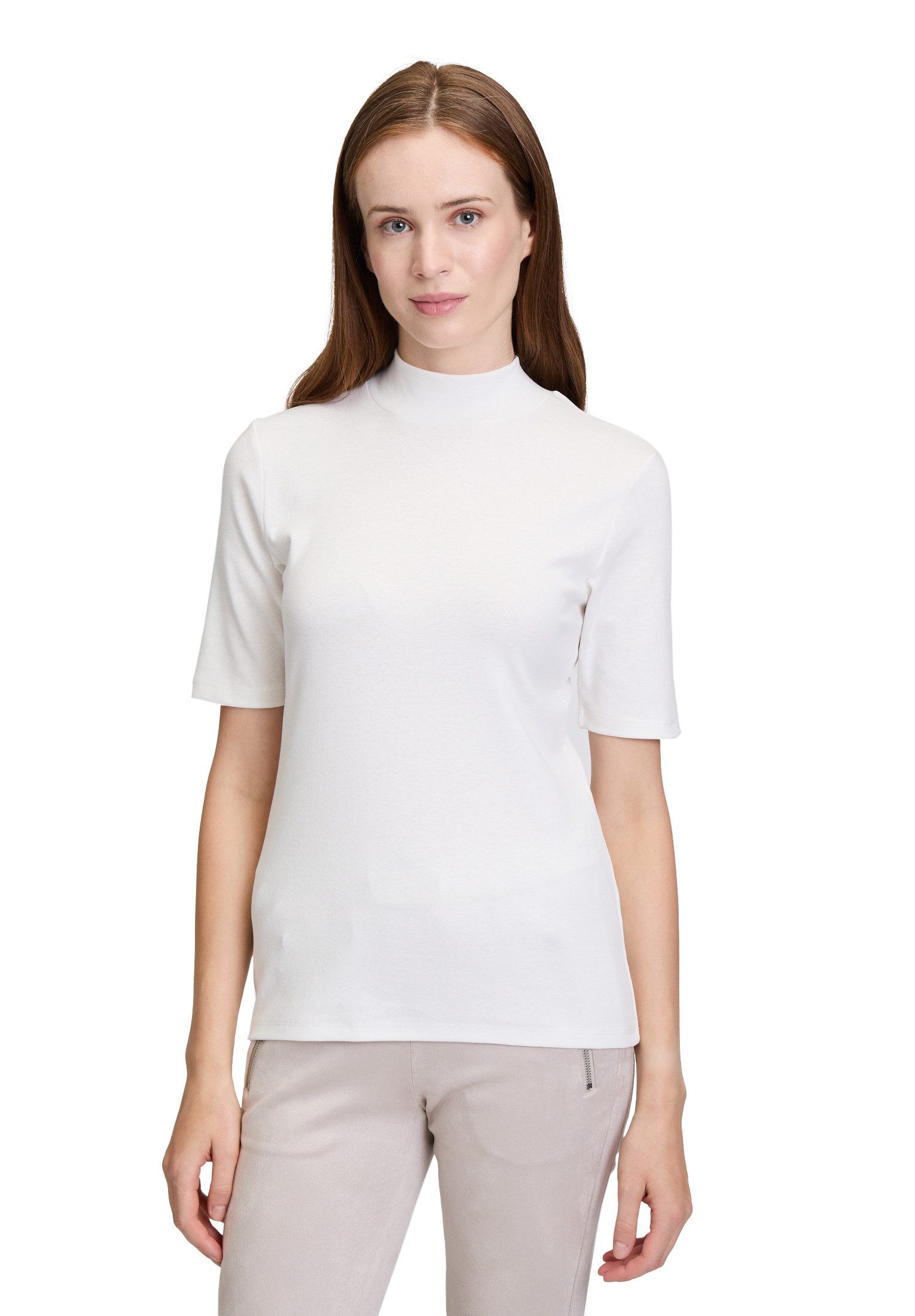 Kurzarmshirt Cartoon Basic Shirt mit Kragen