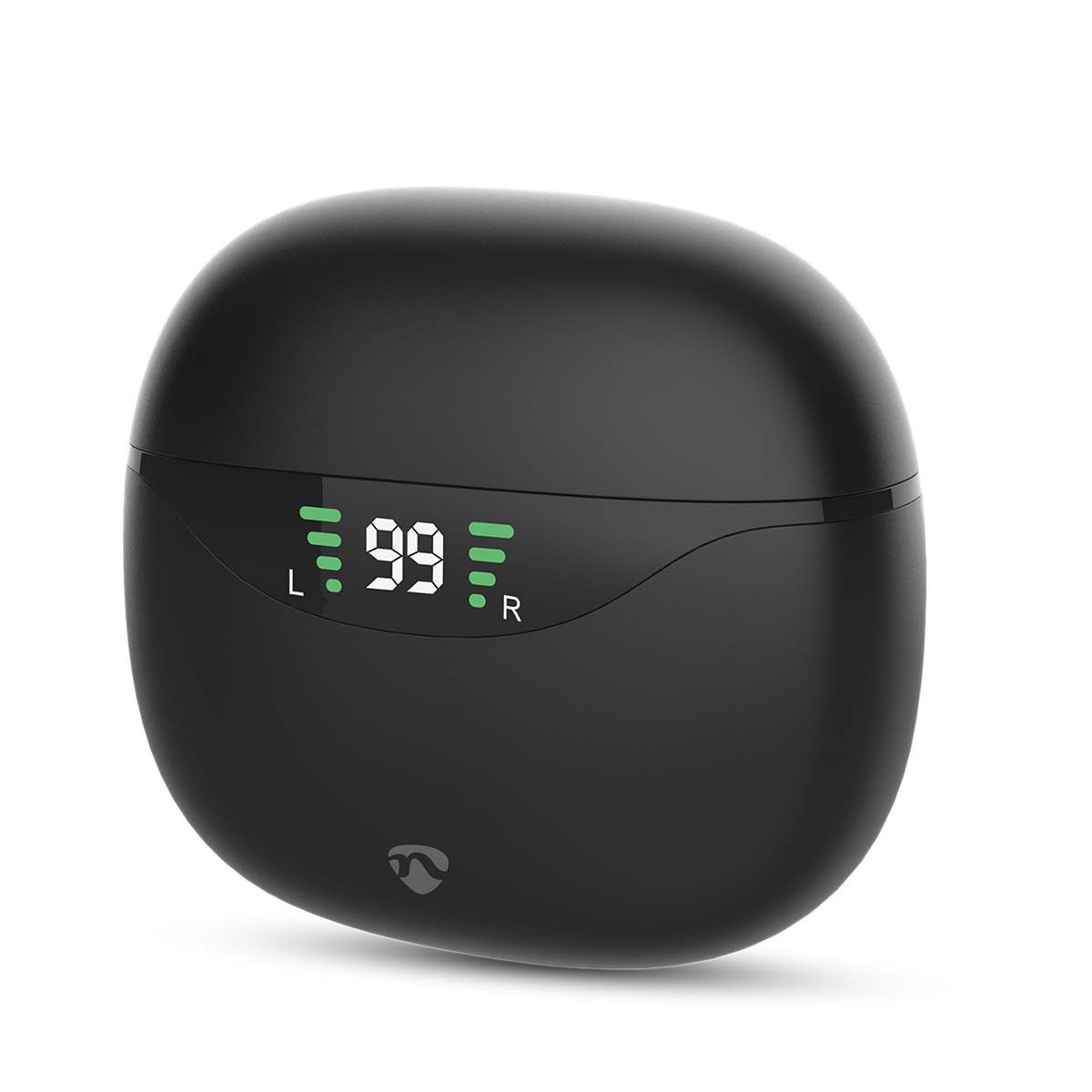 Nedis HPBT2450BK In-Ear-Kopfhörer (reisen und pendeln, anc ruhe, 30 h mit ladecase komfort, Bluetooth®, reisen und pendeln, anc ruhe, 30 h mit ladecase komfort)
