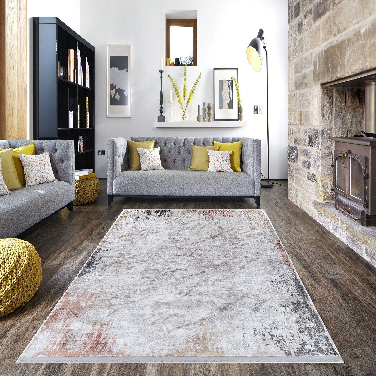 Carpetilla Designteppich Designer Wohnzimmer Carpetilla Teppich günstig online kaufen
