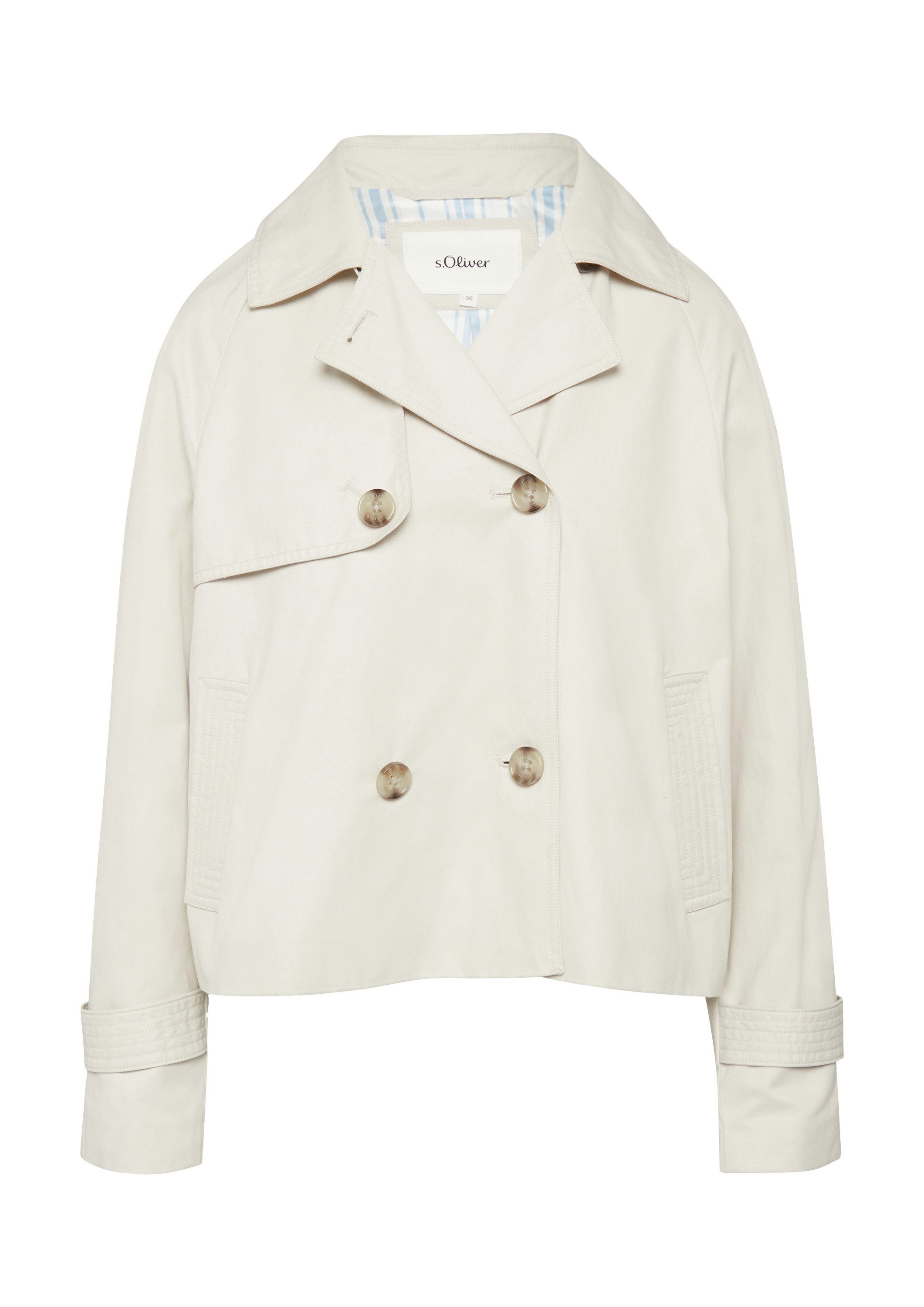 s.Oliver Funktionsjacke Outdoor-Jacke Cabanjacke mit Raglanärmeln günstig online kaufen