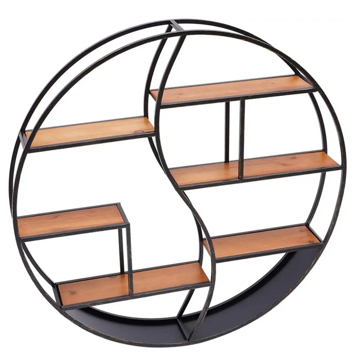 Divit Regal Wandregal rund Holz mit günstig online kaufen