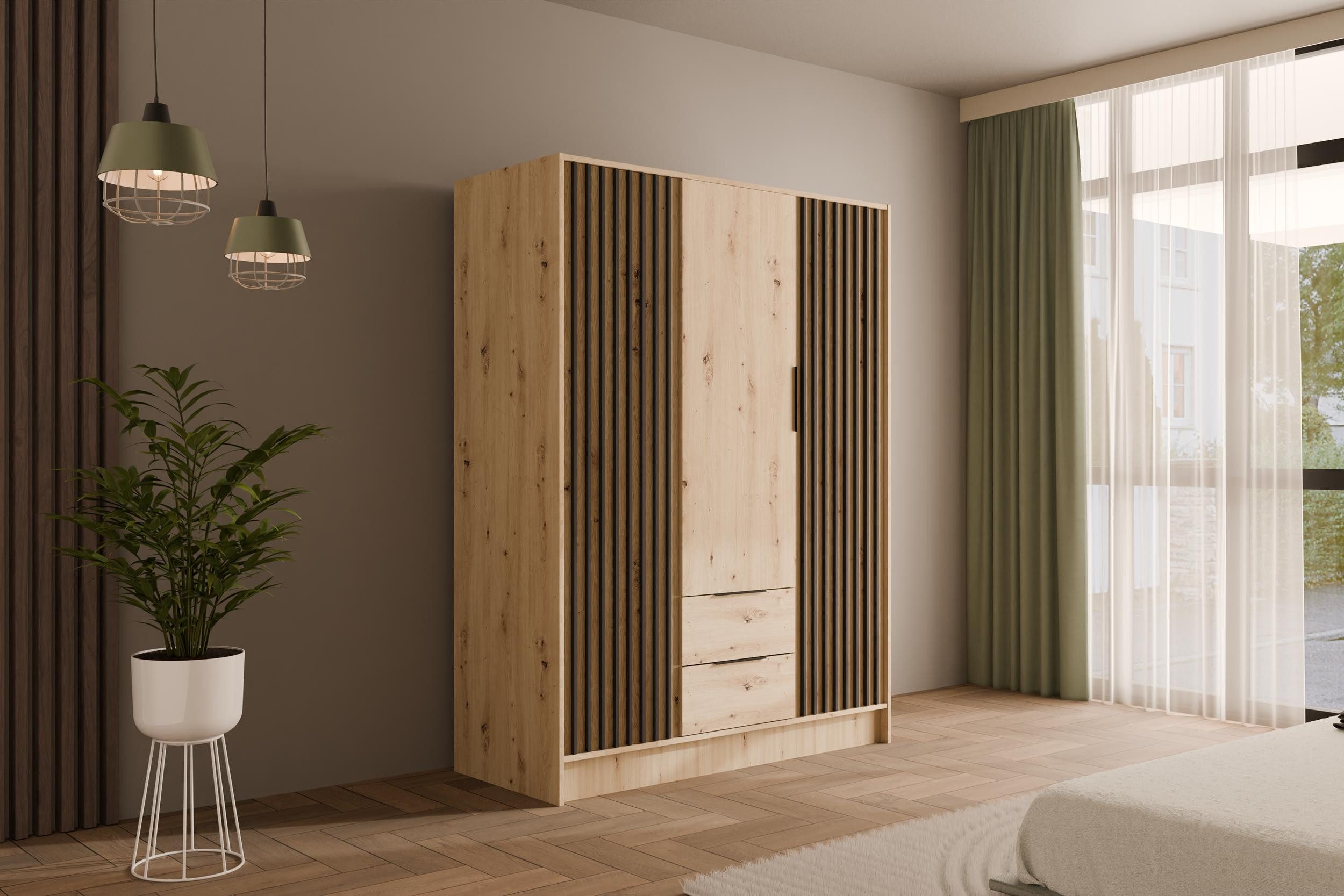 ALTDECOR Drehtürenschrank NELIA (Kleiderschrank Garderobenschrank mit günstig online kaufen