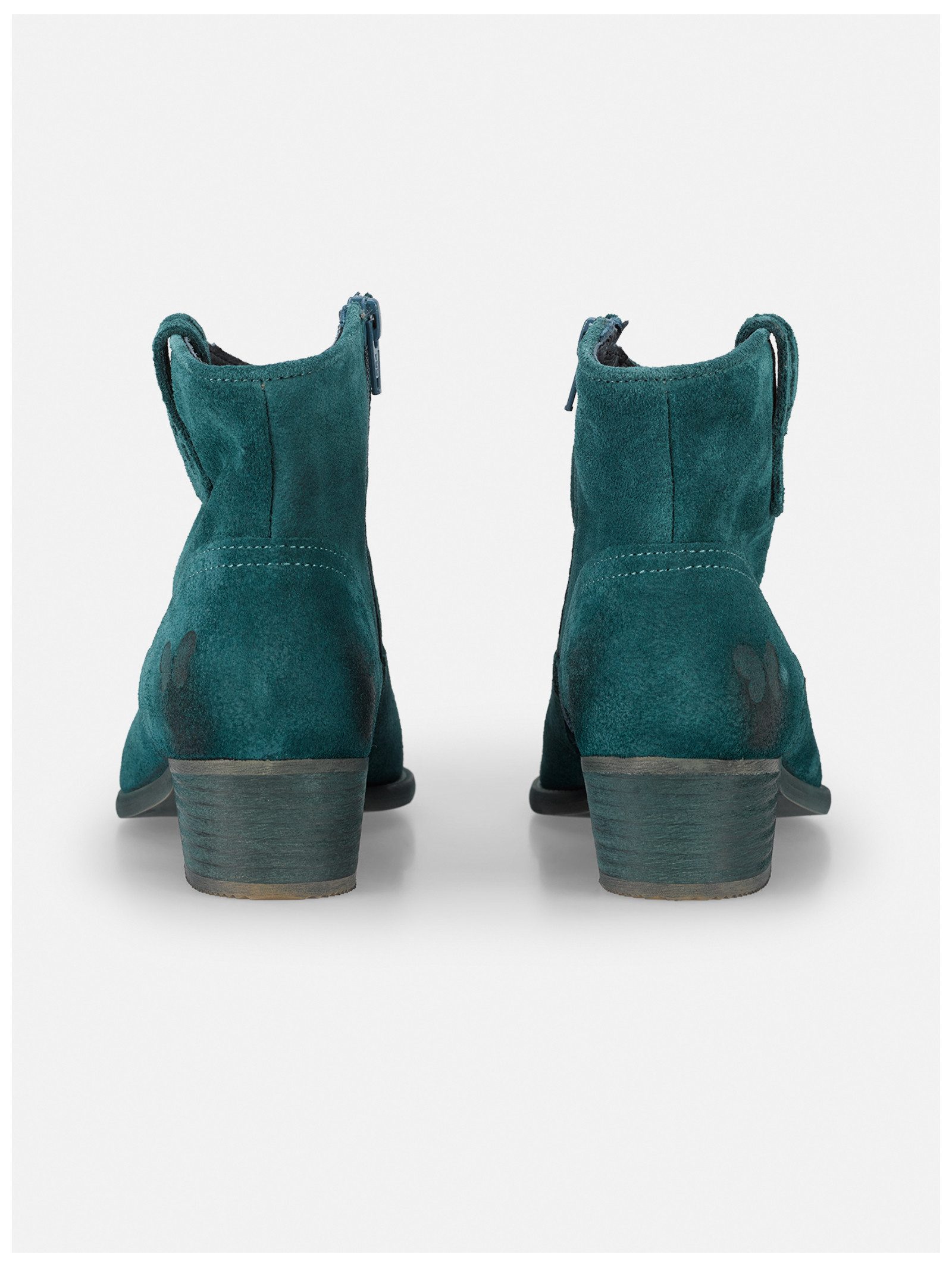 Felmini Stiefelette Leder . Cowboy Stiefelette